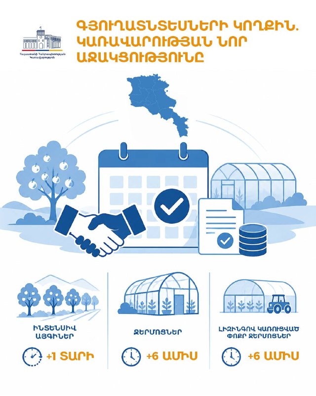 Правительство Армении продлевает льготные периоды по агрокредитам для садоводов и тепличников