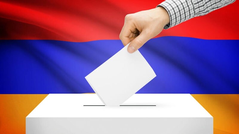 Избирательный бюллетень на парламентских выборах в Армении с надписью «День тишины».