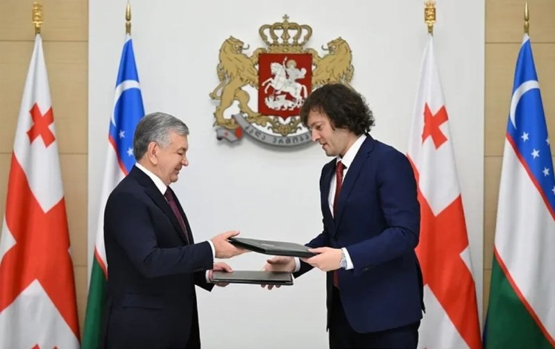 Грузия и Узбекистан подписали соглашение о стратегическом партнёрстве в Тбилиси