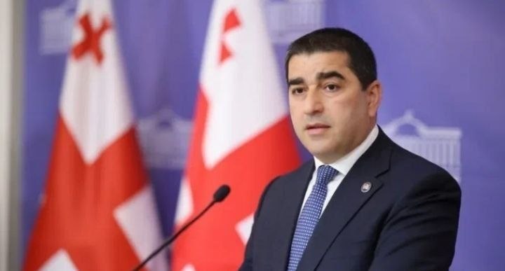 Председатель Национального Собрания Армении Ален Симонян и спикер парламента Грузии Шалва Папуашвили на встрече