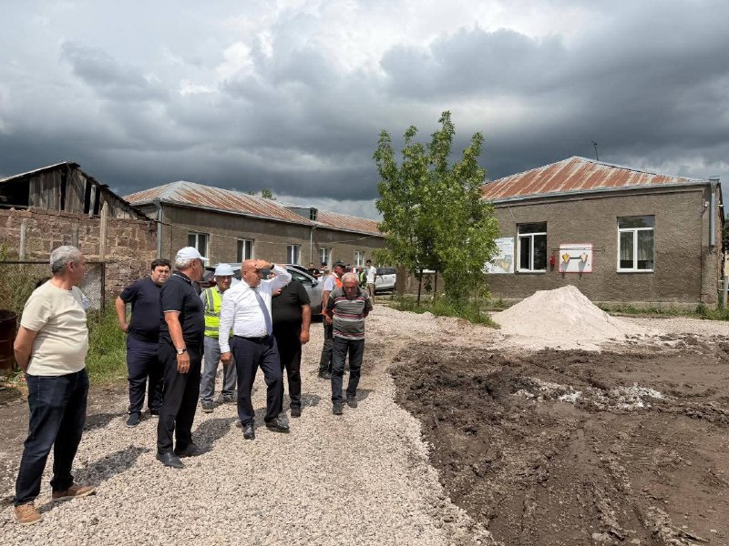 Строительство новой школы в Ширакской области Армении по госпрограмме