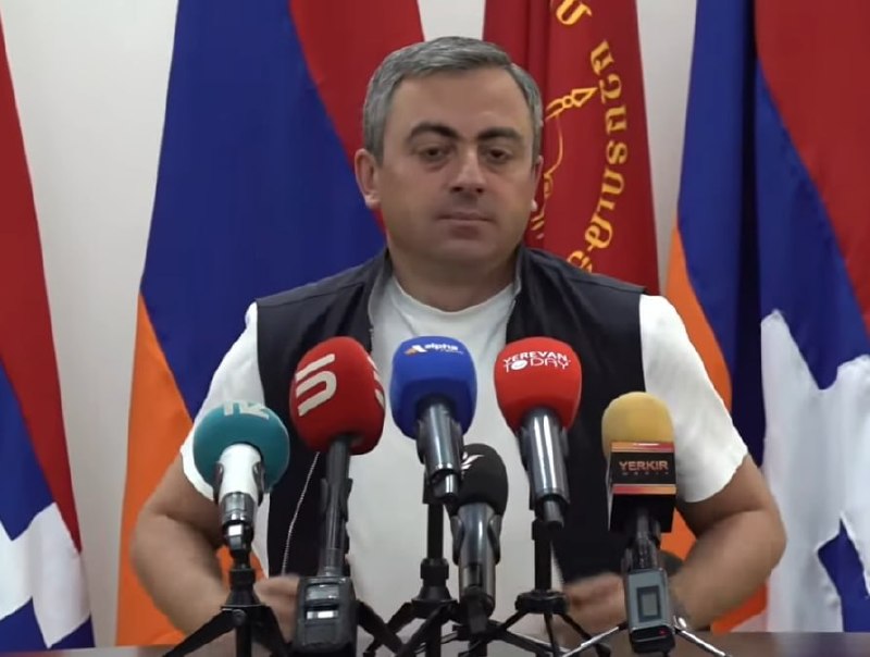 Ишхан Сагателян беседует с журналистами о результатах парламентских выборов